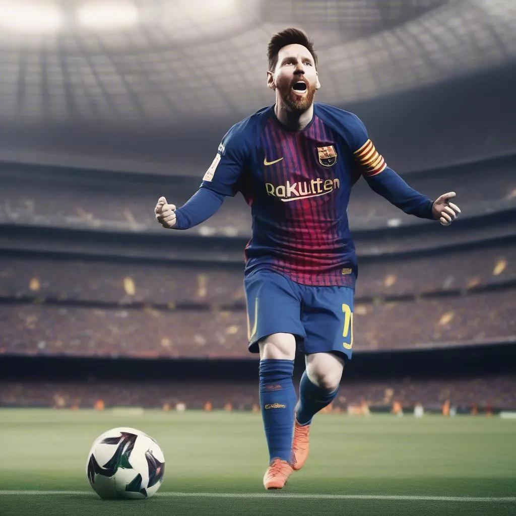 Messi luôn thể hiện tinh thần thi đấu hăng say, quyết tâm chiến thắng và cống hiến hết mình cho bóng đá