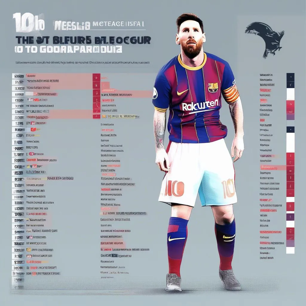 Lịch thi đấu của Messi tại Premier League - Chìa khóa chinh phục Top 10