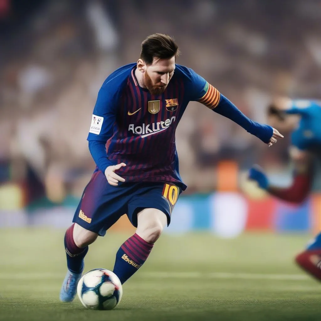 Messi trong một trận đấu