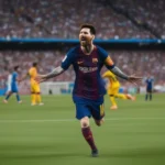 Lionel Messi ghi bàn trong trận đấu