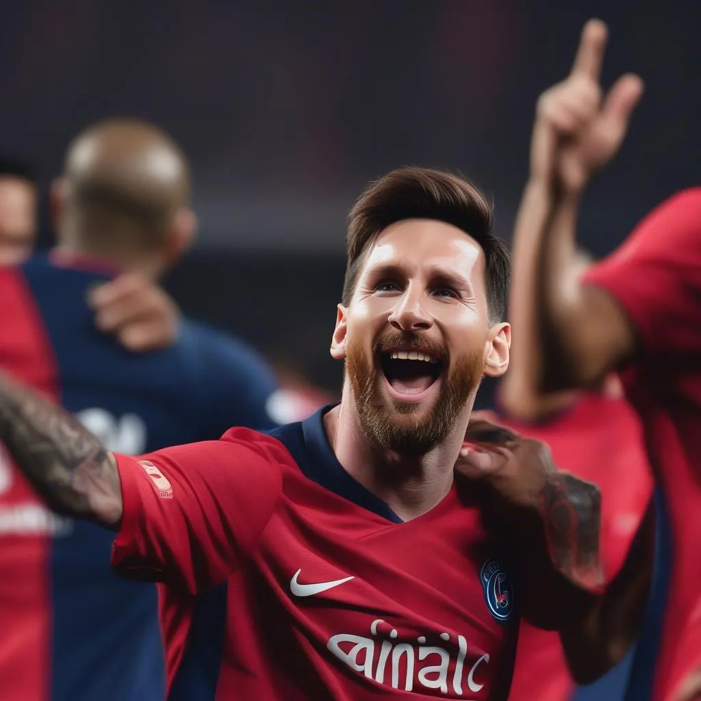 Hình ảnh Lionel Messi thi đấu cho PSG