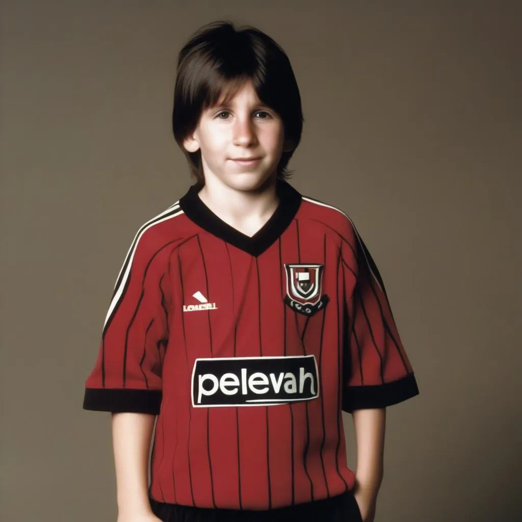 Messi U10 trong màu áo Newell's Old Boys