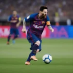 Hình ảnh về Messi thi đấu