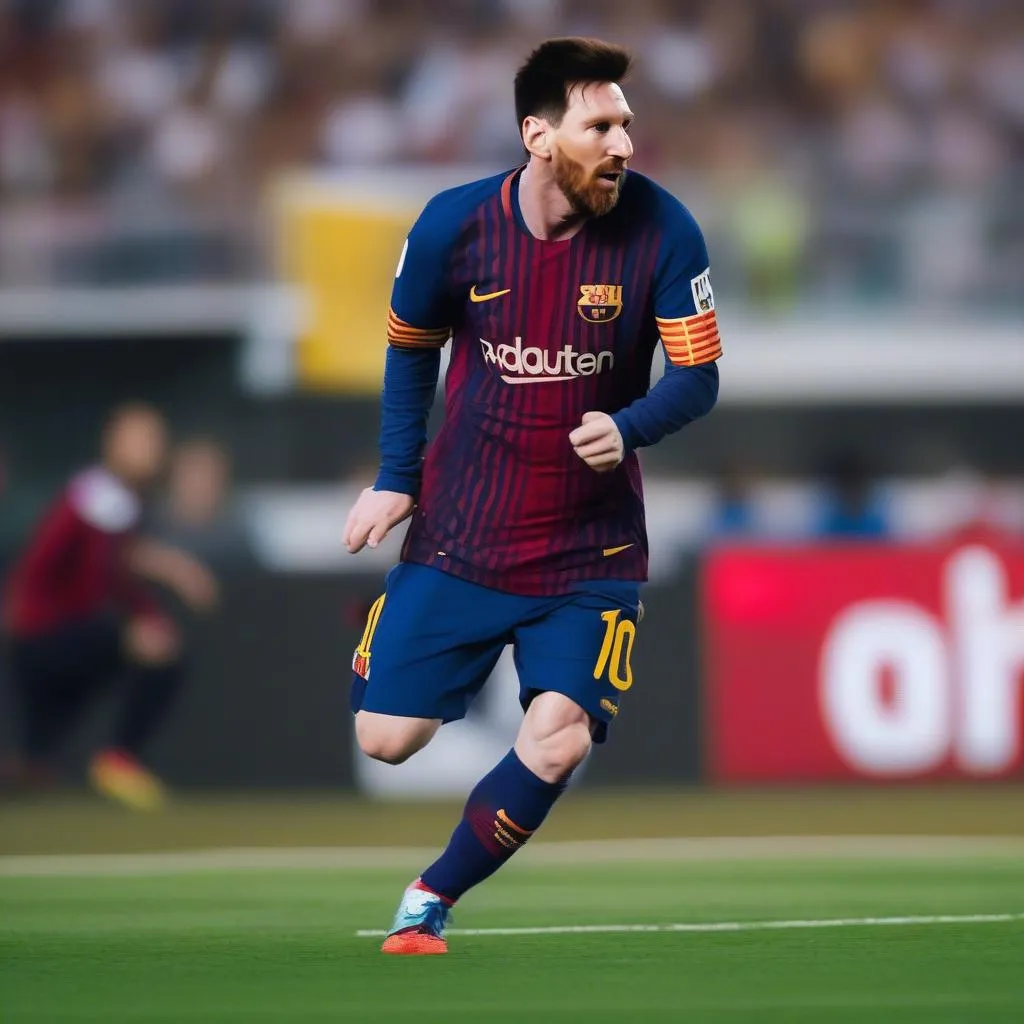 Hình ảnh Lionel Messi ghi bàn