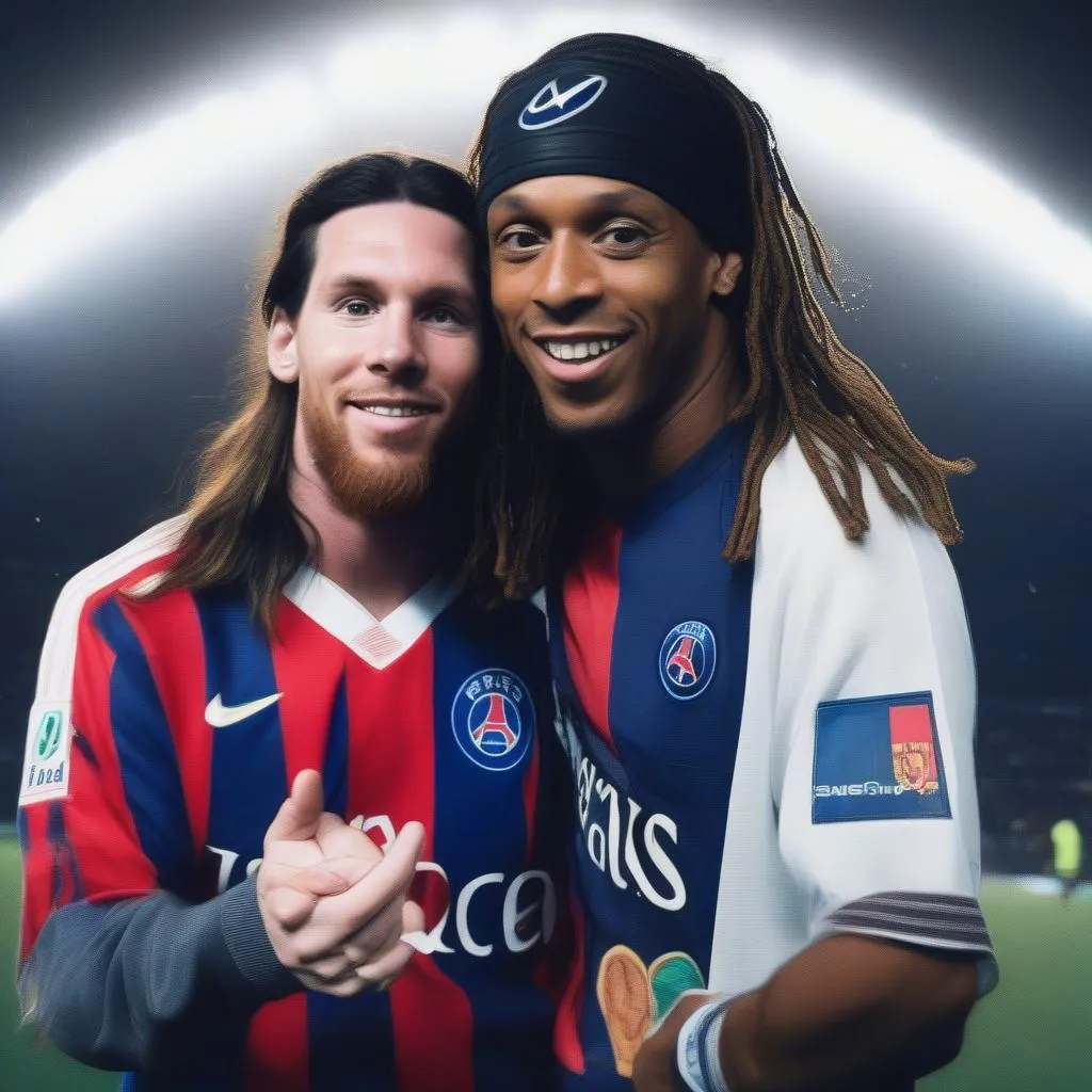 Messi và Ronaldinho ở Paris Saint-Germain