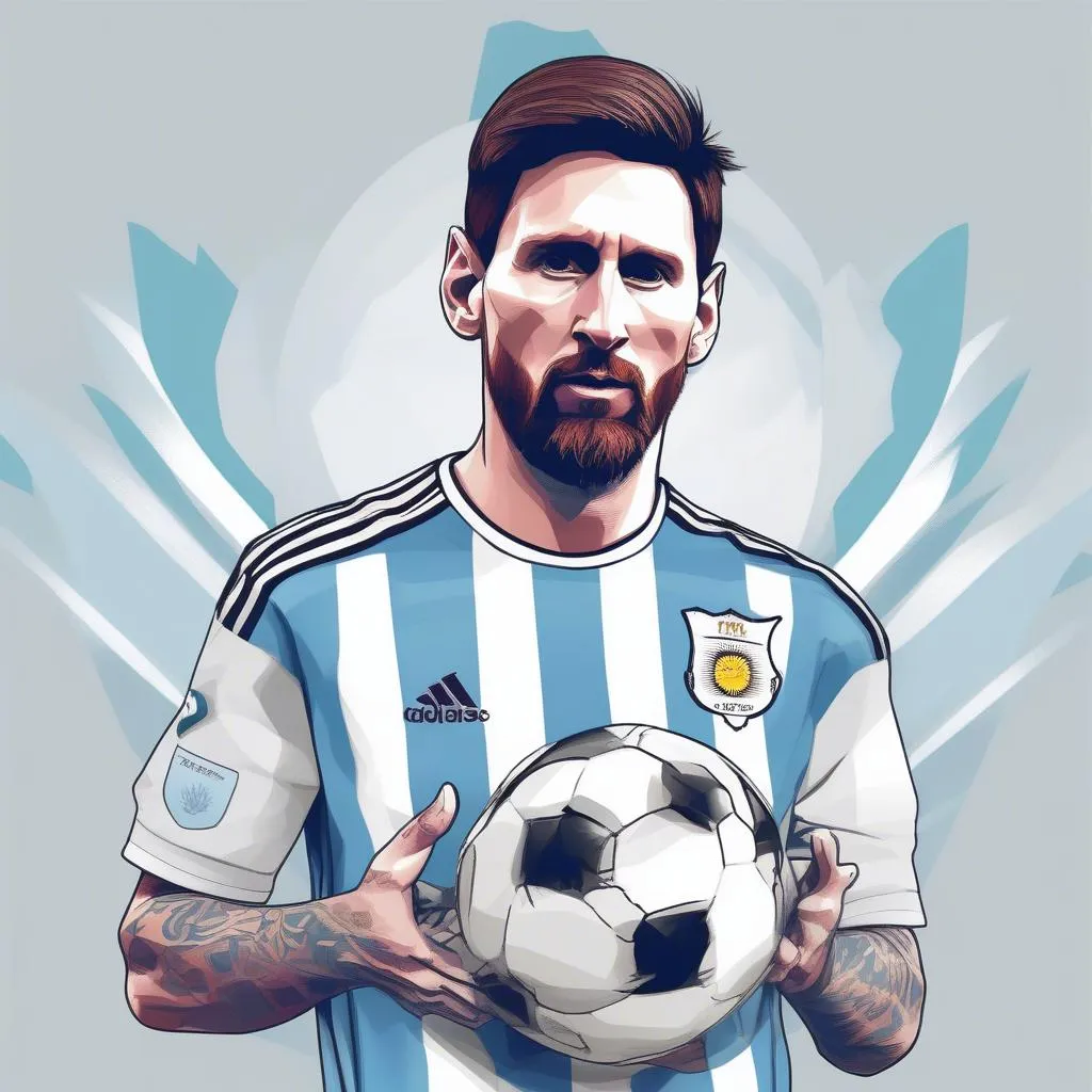 Hình Ảnh Đại Diện Messi Vector