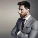 Messi lịch lãm trong bộ veston