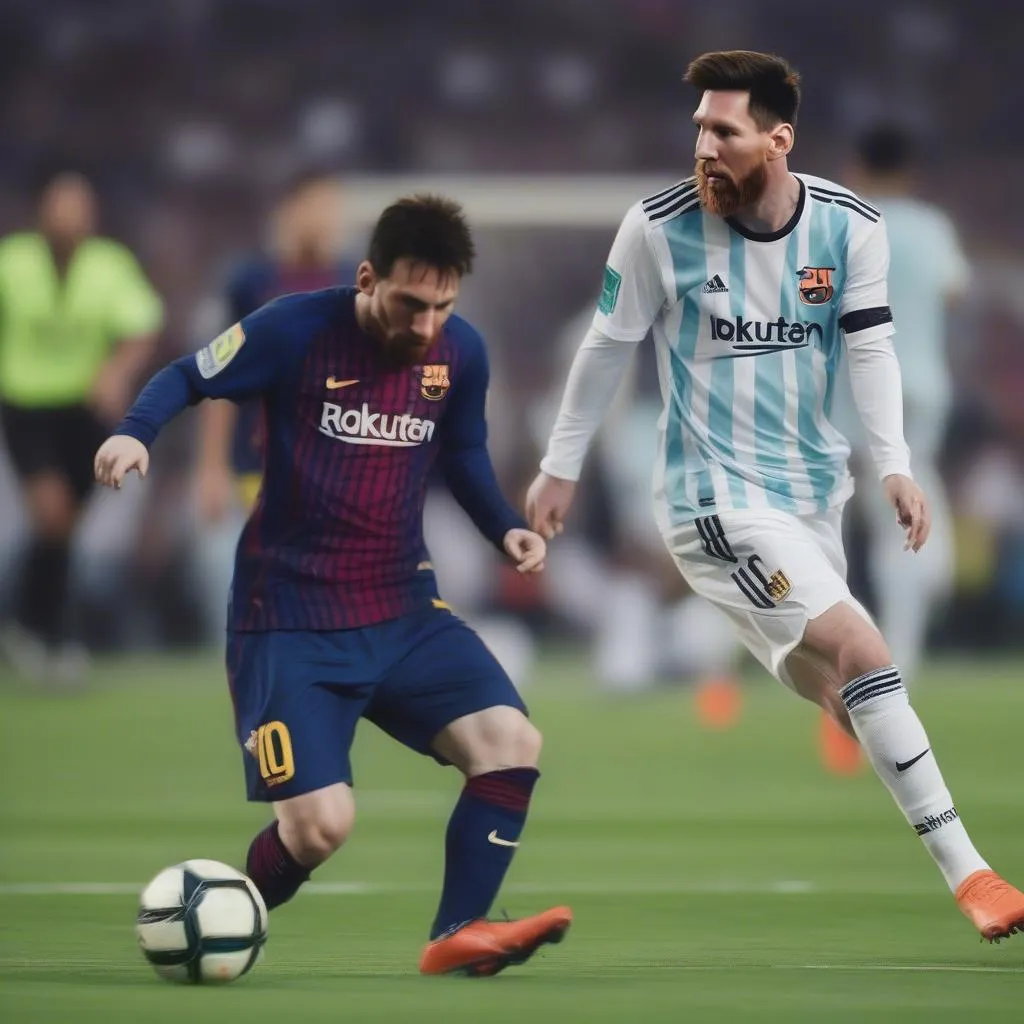 Messi trong vai trò tiền vệ tấn công