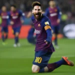 Lionel Messi ghi bàn trong trận đấu Champions League