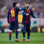 Lionel Messi và Gerard Piqué, hai huyền thoại của Barcelona