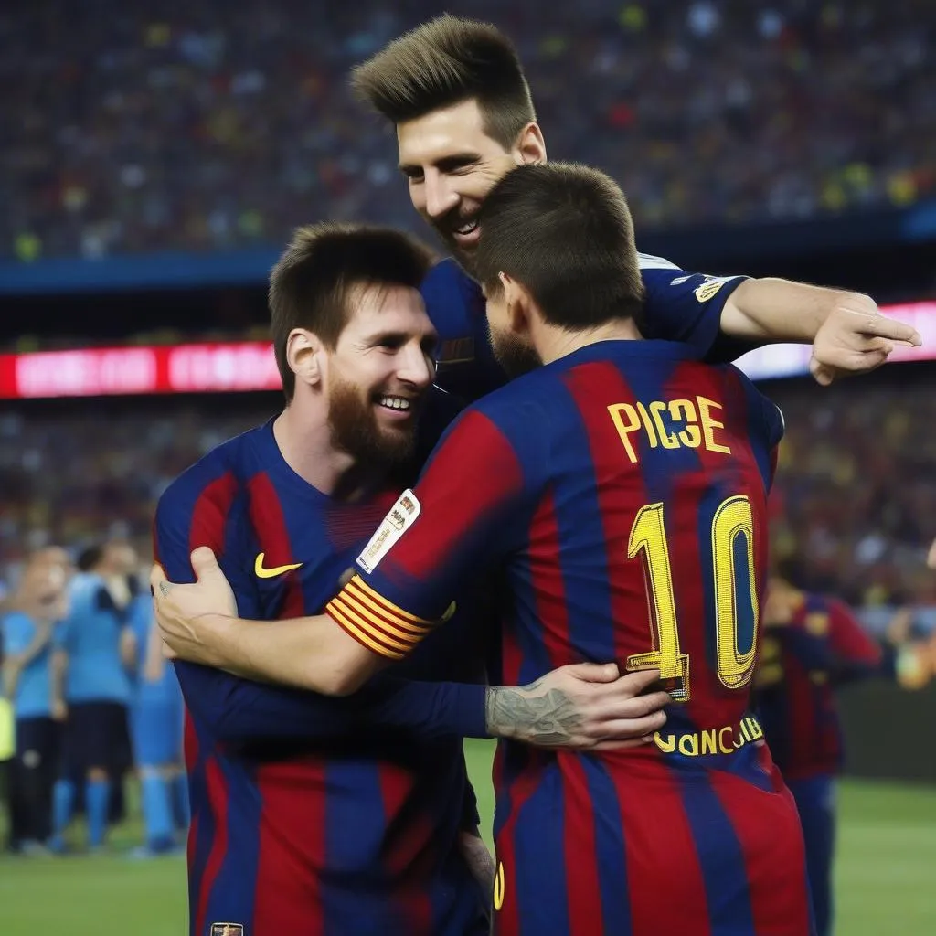 Messi và Piqué, tình bạn đẹp trên sân cỏ