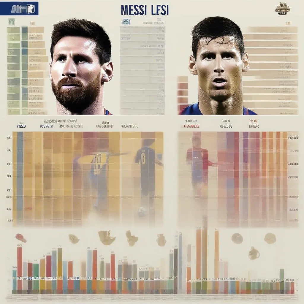 So sánh danh hiệu của Messi và Ronaldo