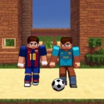 Messi và Ronaldo trong thế giới Minecraft