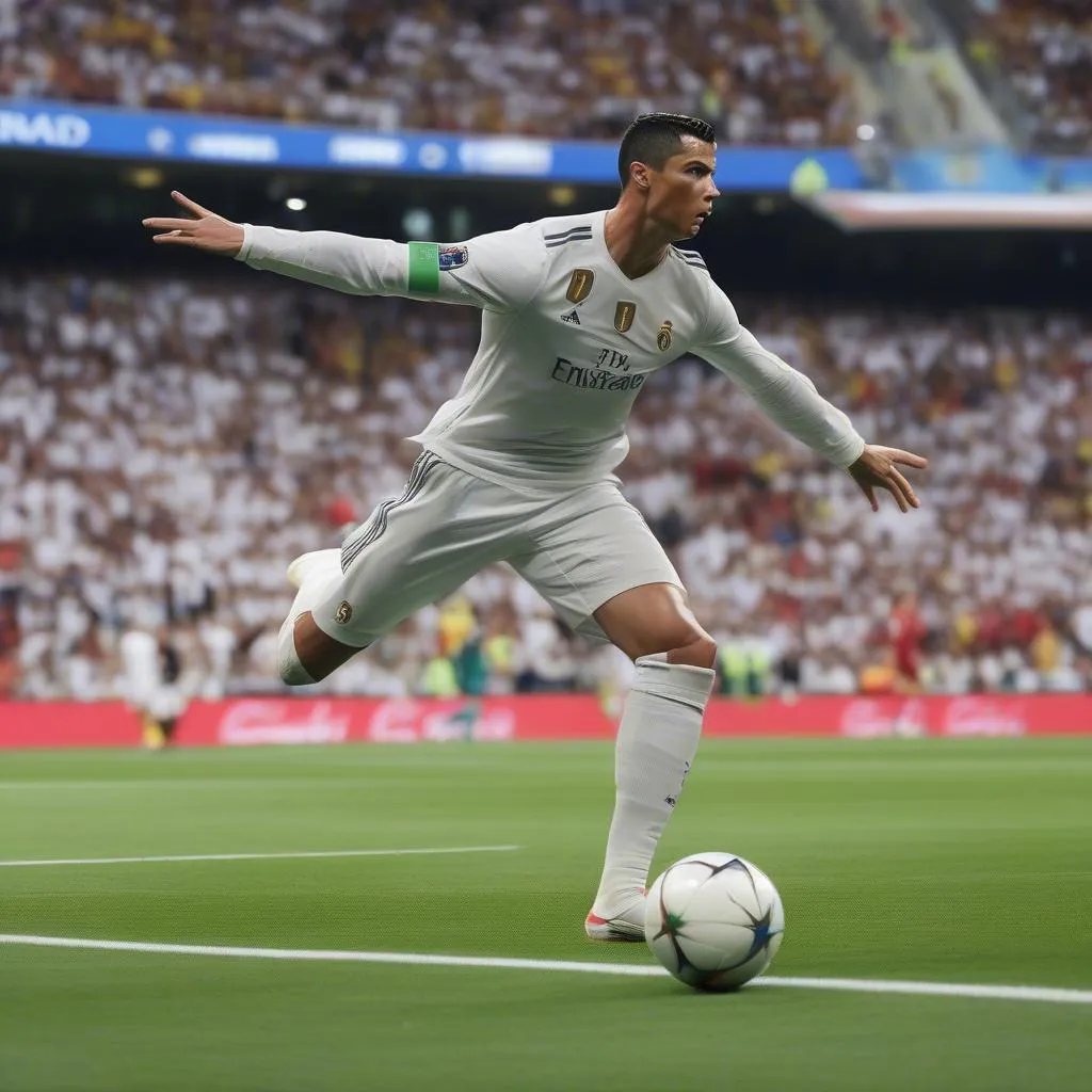 Cristiano Ronaldo ghi bàn từ chấm 11m