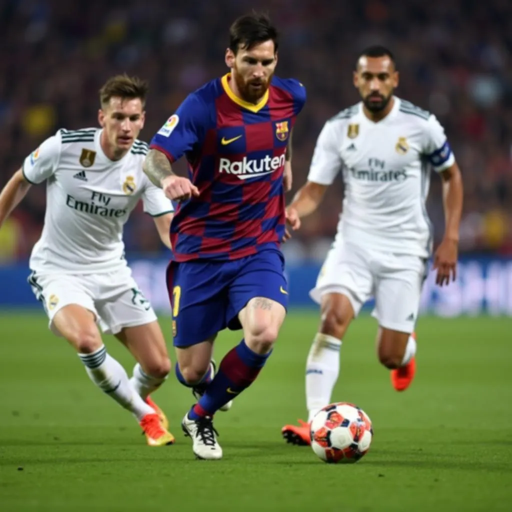 Messi vượt qua bộ đôi Real Madrid