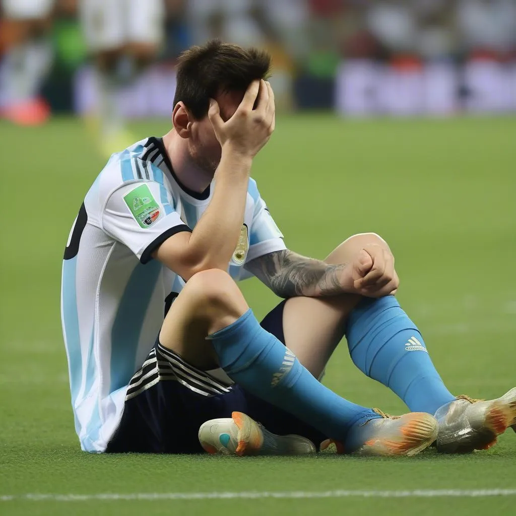 Messi trong trận chung kết World Cup 2014