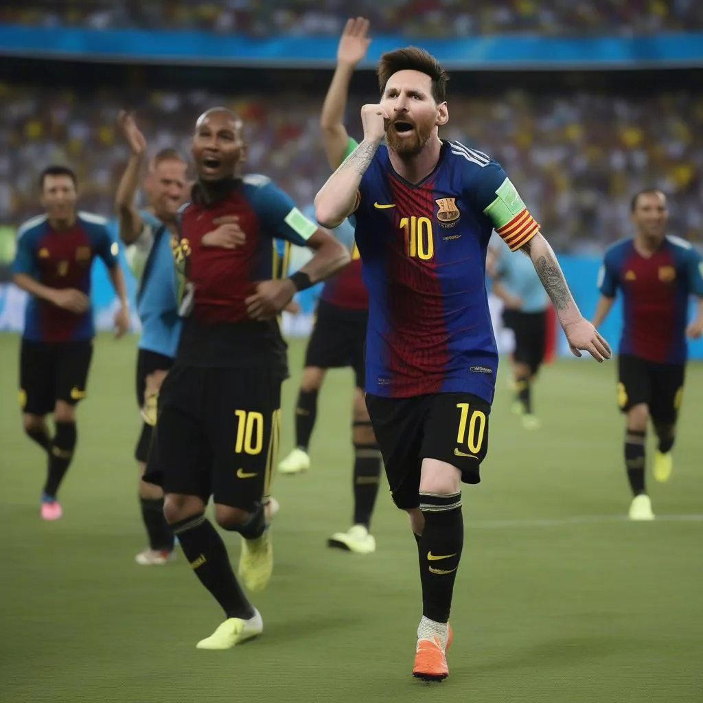 Messi World Cup Celebration