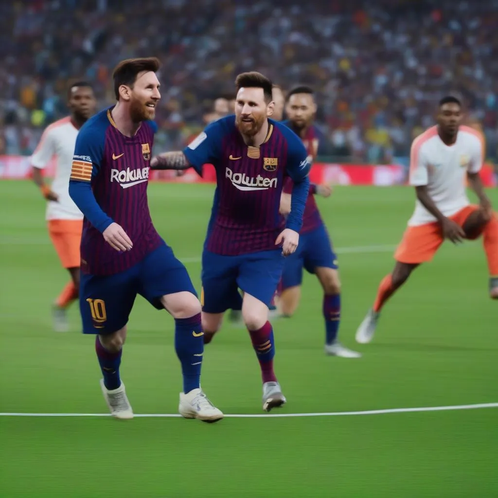 Messi kiến tạo bàn thắng siêu phẩm