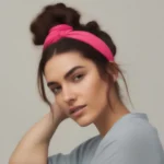 Messy bun with headband: Kiểu tóc mang đến phong cách thoáng mát và năng động