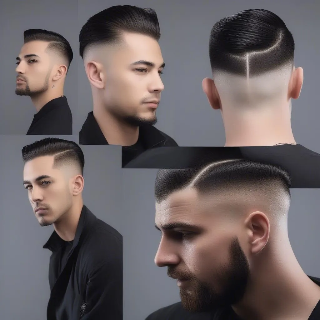 Kiểu tóc Messy Slick Back Undercut