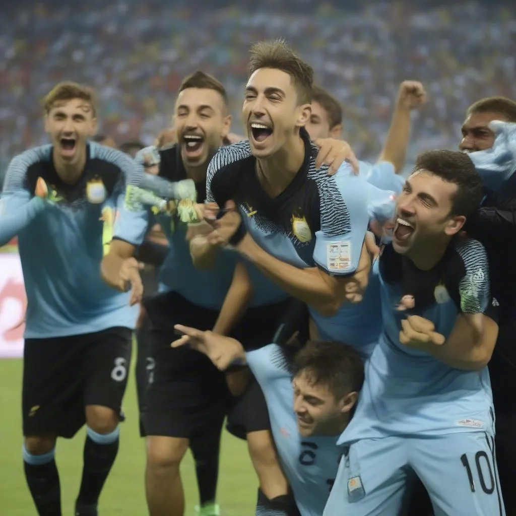 Fernando Muslera cùng đội tuyển Uruguay