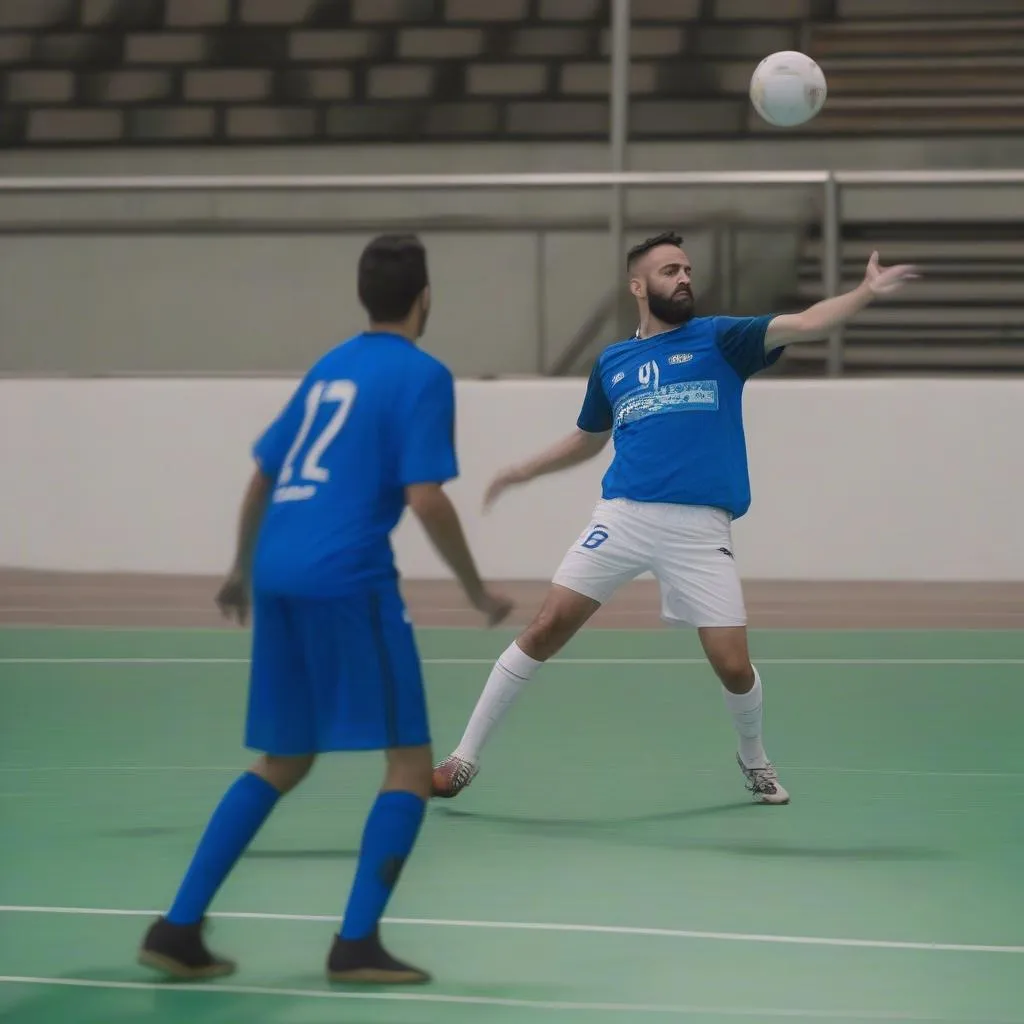 Ném bóng của thủ môn futsal