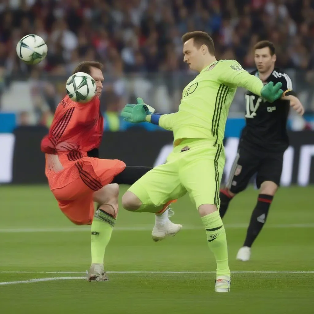 Neuer cưu thua Messi