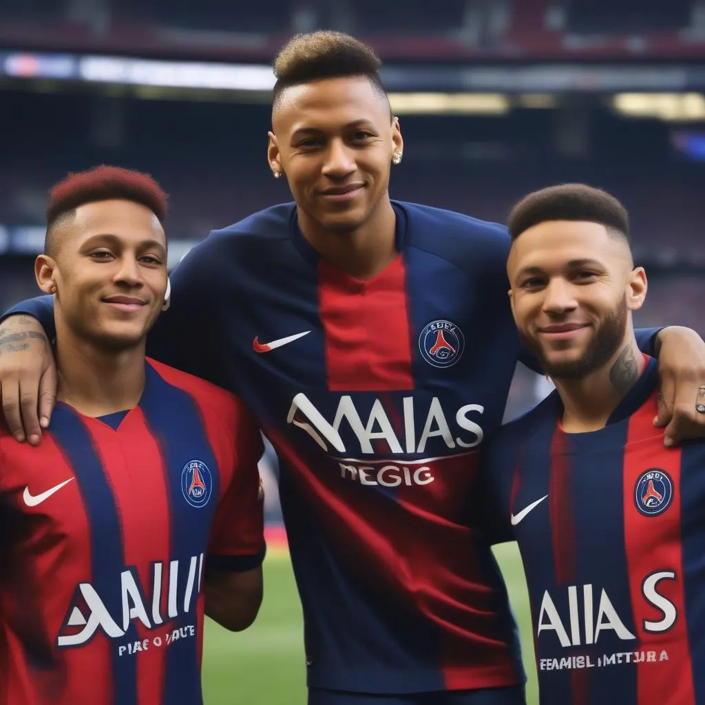 Bộ ba Neymar, Mbappe và Messi trong màu áo PSG