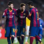 Hình ảnh Neymar, Messi và Suarez chụp ảnh chung thời còn thi đấu cho Barcelona