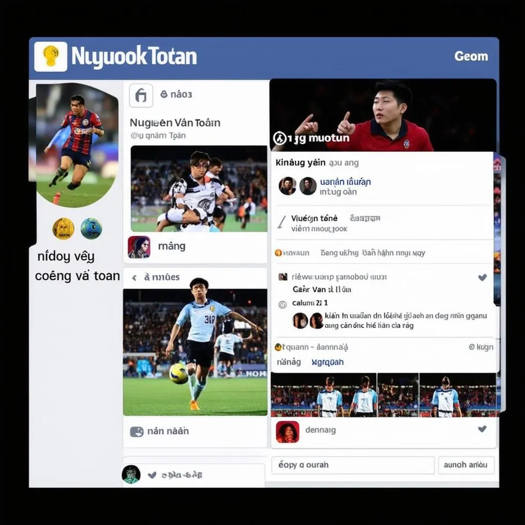 Facebook fanpage of Nguyen Van Toan