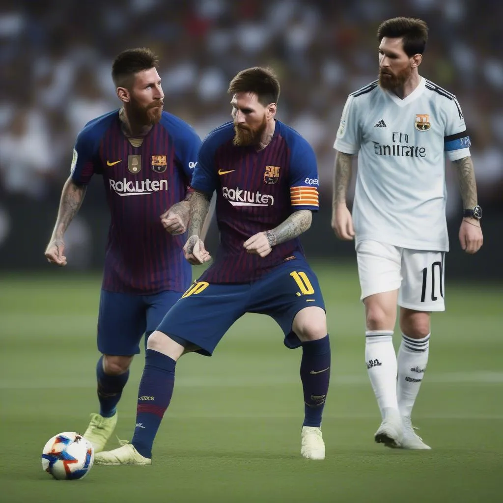 Ramos và Messi đối đầu