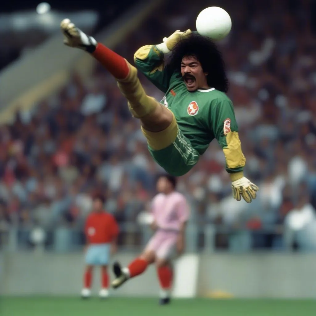 Rene Higuita bay người cản phá