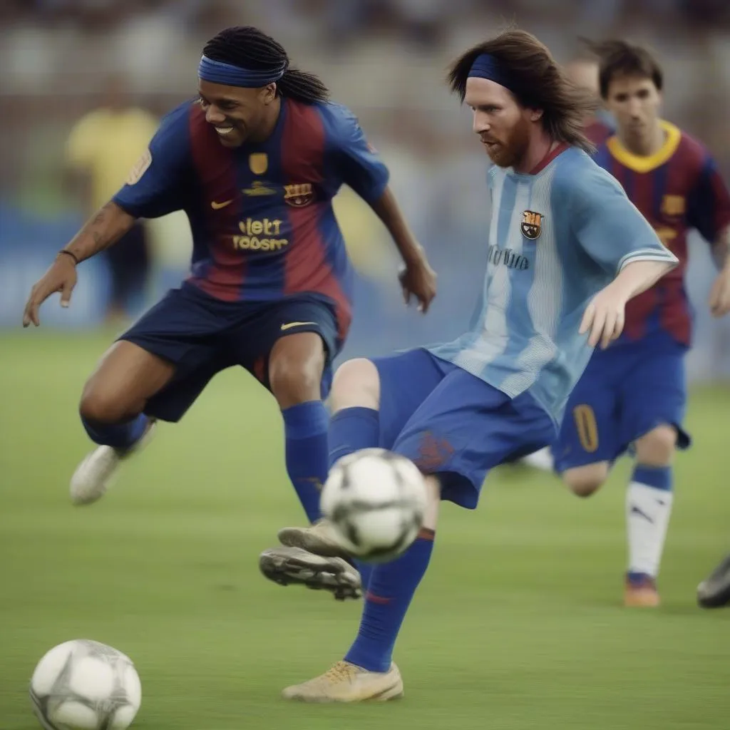 Ronaldinho và Messi