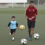 Ronaldo Jr. tập luyện