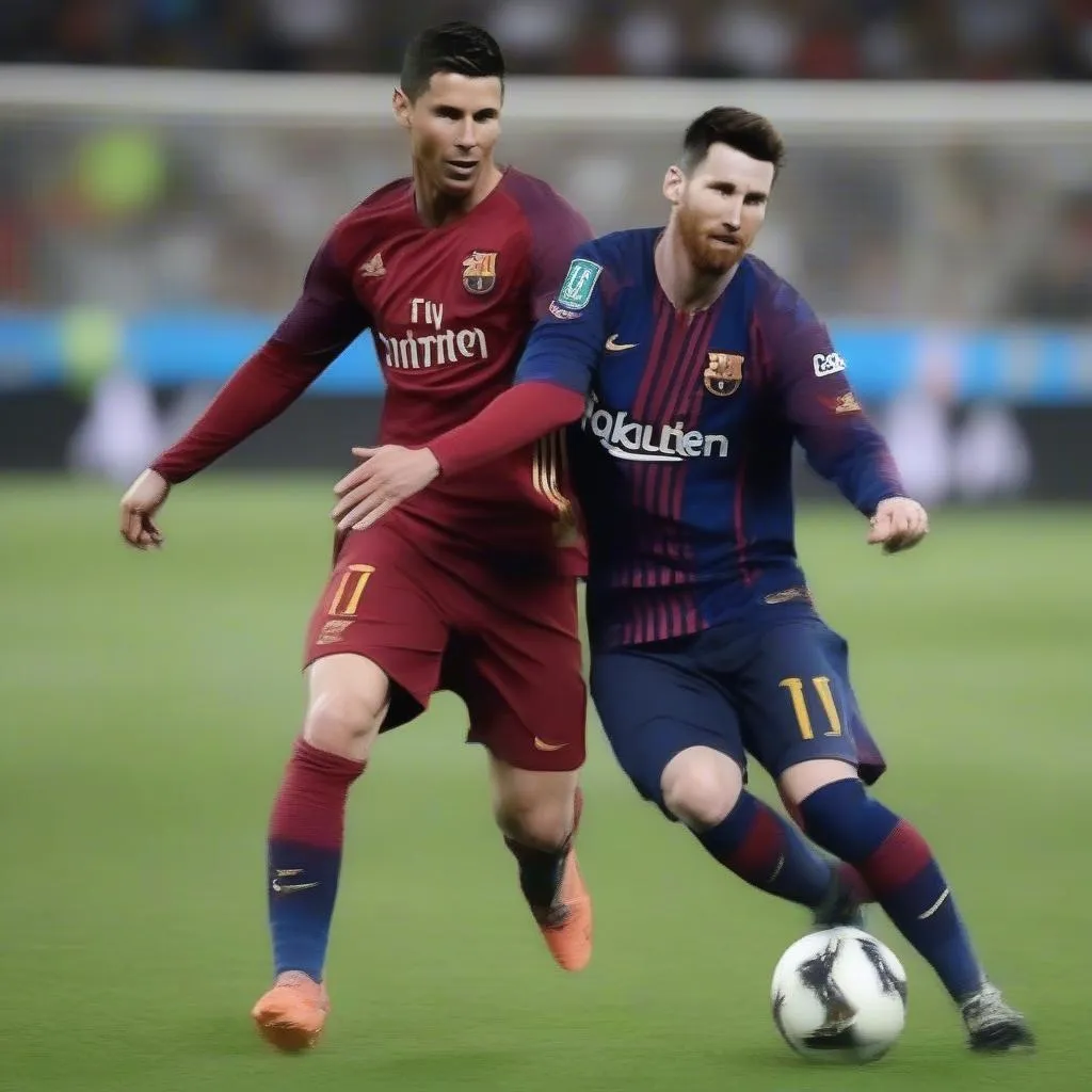 Ronaldo và Messi, hai siêu sao được yêu thích nhất thế giới