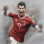 Bức Tranh Ronaldo - Sức Mạnh Và Quyết Đoán