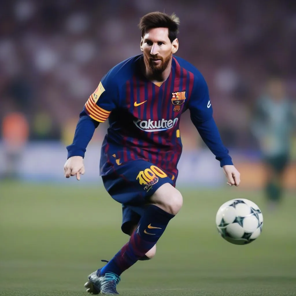 Lionel Messi, ngôi sao bóng đá của Barcelona