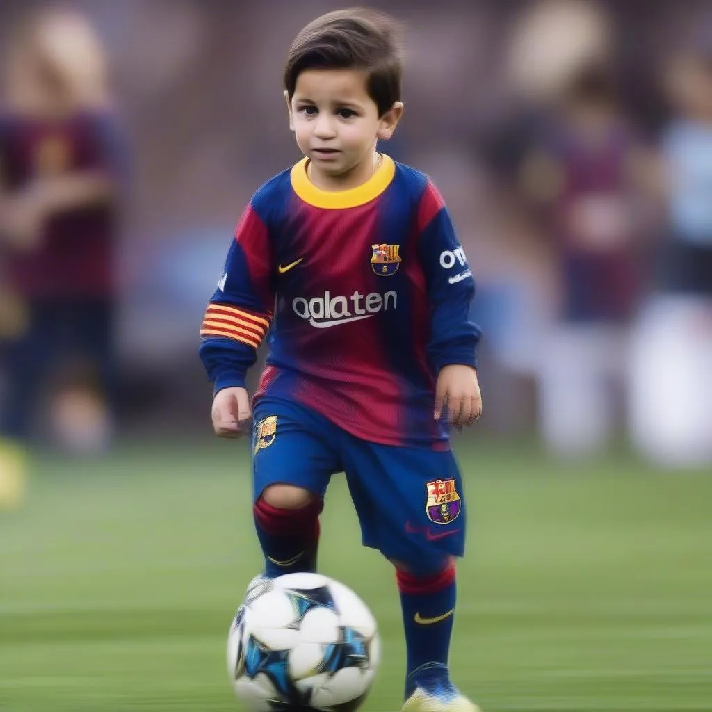 Thiago Messi thi đấu trận đầu tiên