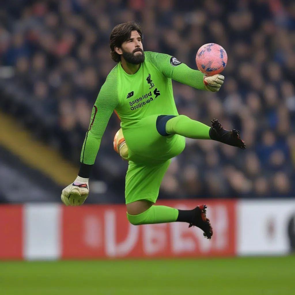 Pha &quot;bò cạp&quot; đẳng cấp của Alisson Becker