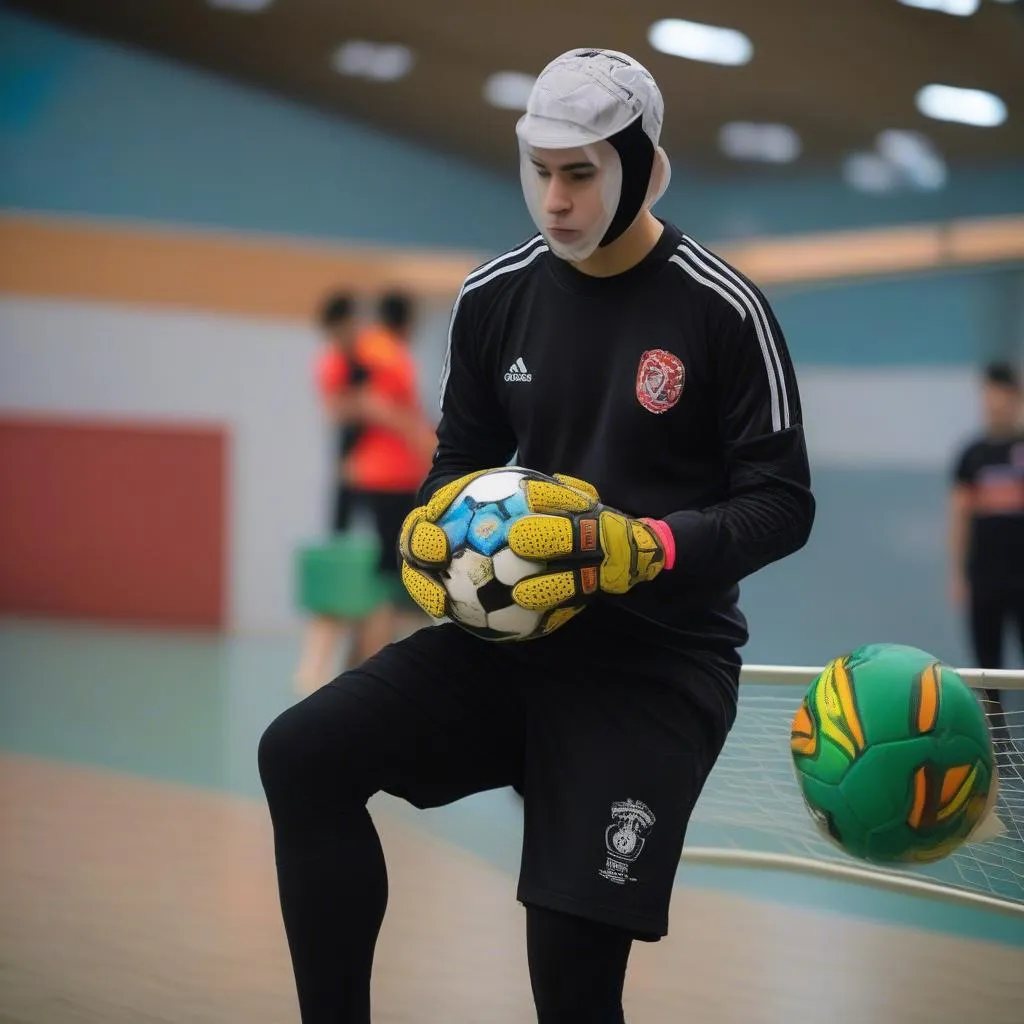 Thủ môn Futsal luyện tập tâm lý