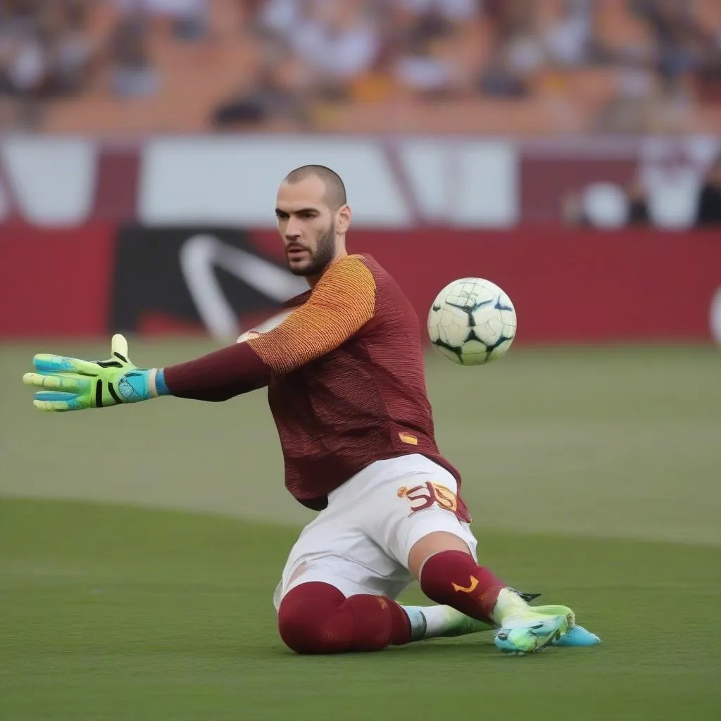 Hình ảnh Pau Lopez, thủ môn hiện tại của Roma