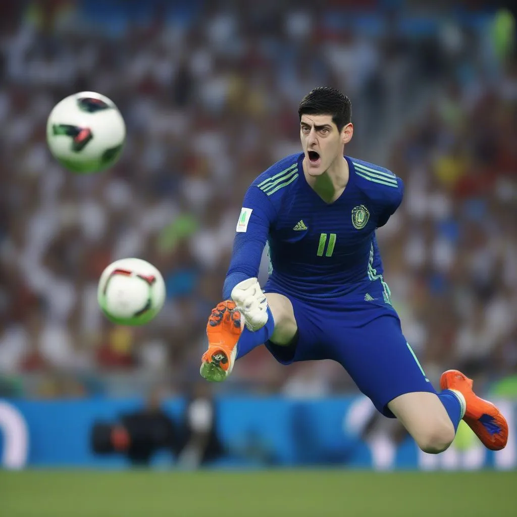 Thibaut Courtois Save World Cup 2018