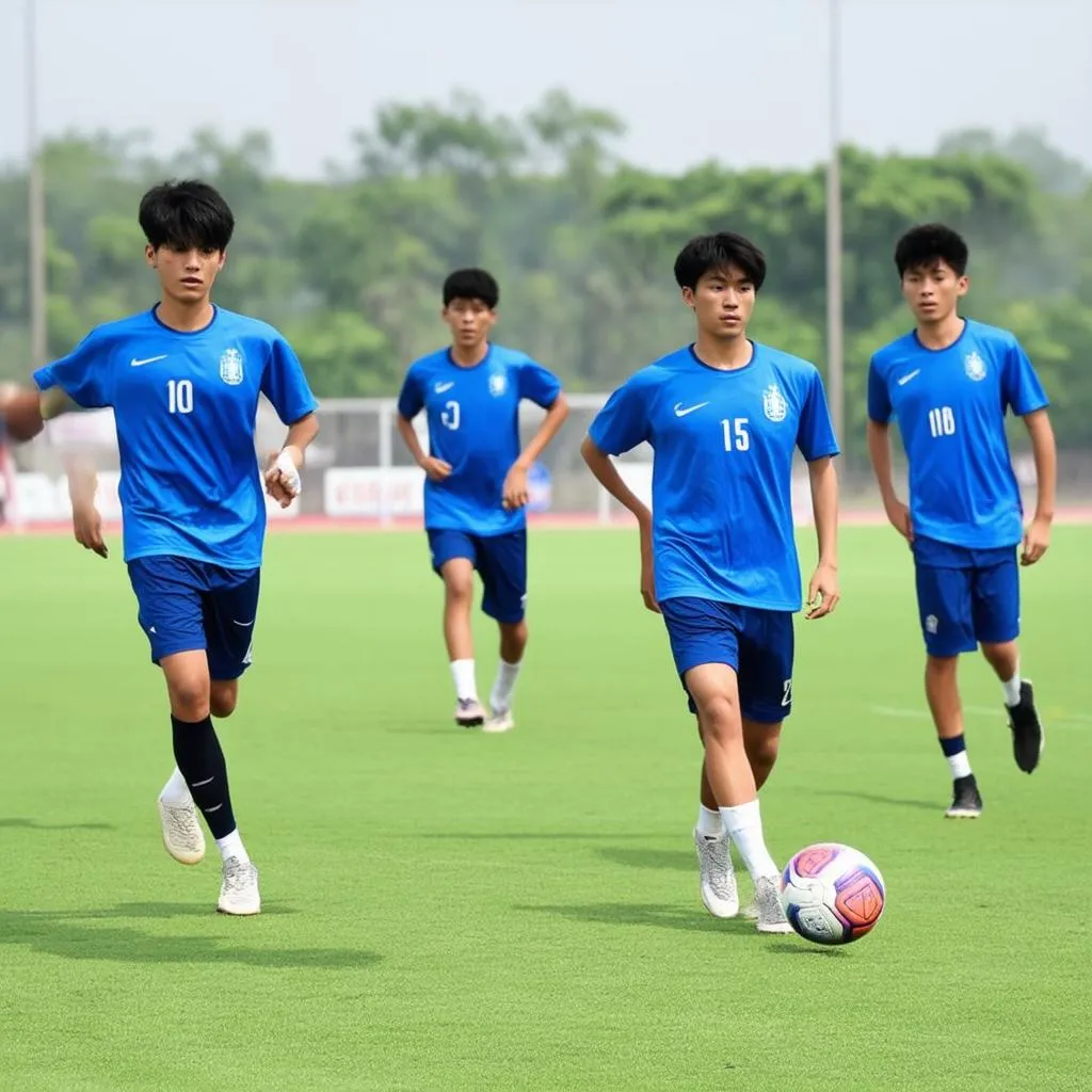 U17 Việt Nam tập luyện