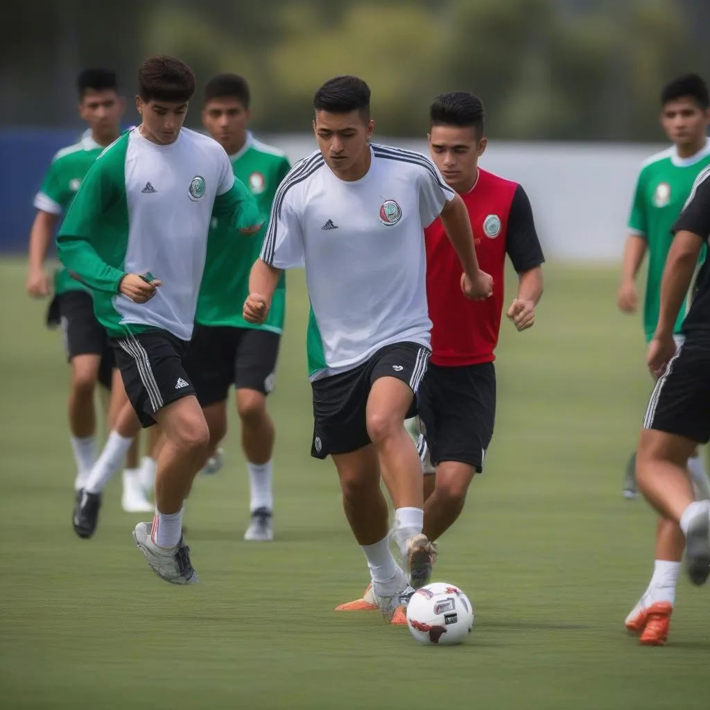 U23 Mexico thi đấu đầy nỗ lực và quyết tâm giành chiến thắng