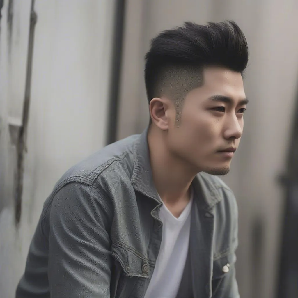 Kiểu Tóc Undercut Messy