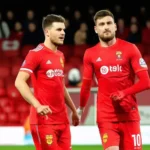 Hai đội bóng Union Berlin và FC Köln tranh tài trong một trận đấu đầy kịch tính