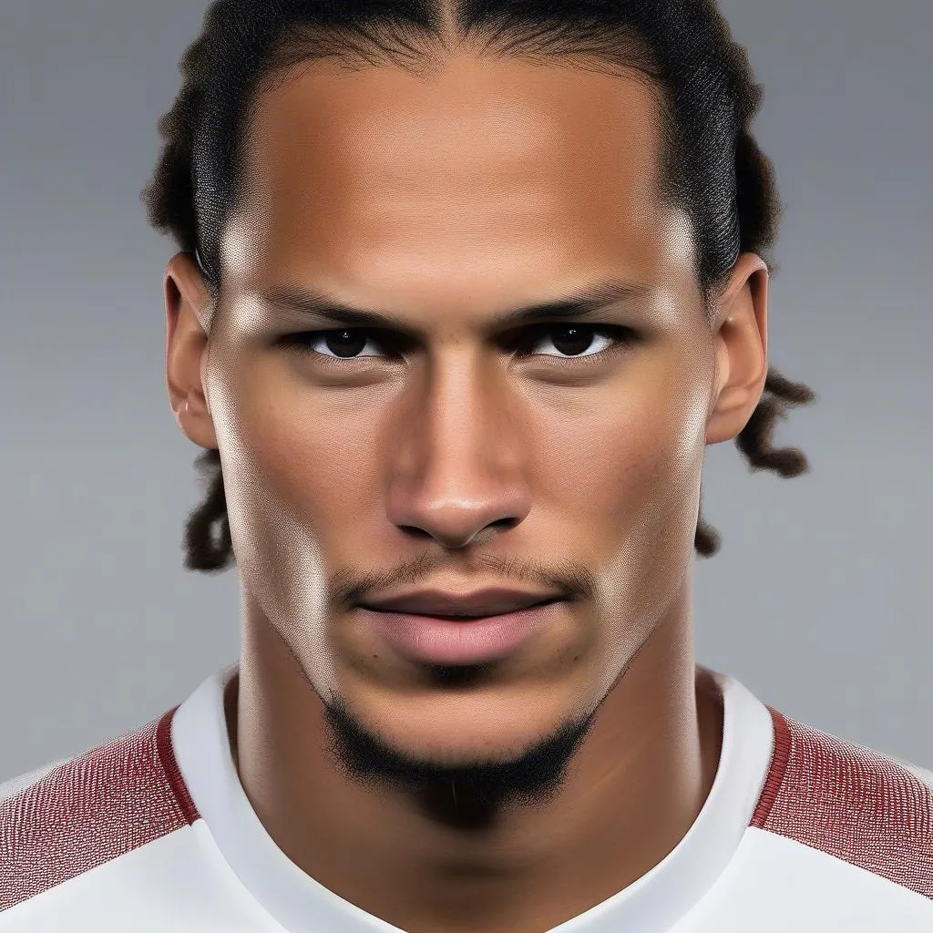 Virgil van Dijk, một trong những hậu vệ xuất sắc nhất thế giới, với danh hiệu Quả bóng vàng, là biểu tượng cho sức mạnh và sự vững chắc