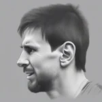 Cách vẽ Messi bước 1