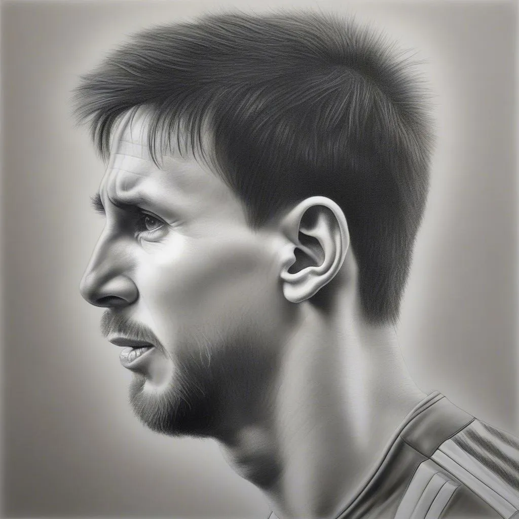 Cách vẽ Messi hoàn thành