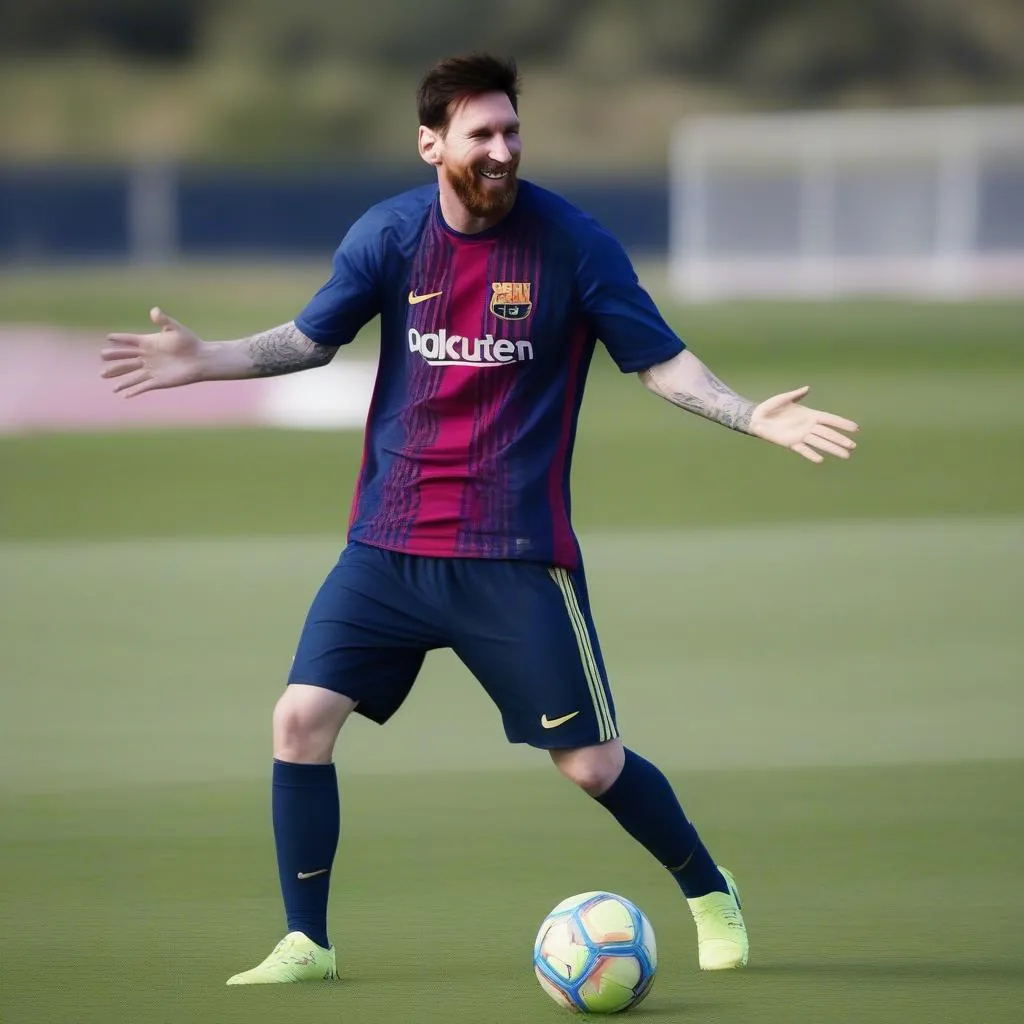 Video Messi bung phá bài khoan